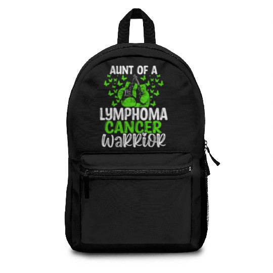 Lymphoma Cancer Awareness Aunt Nephew Niece Backpacks