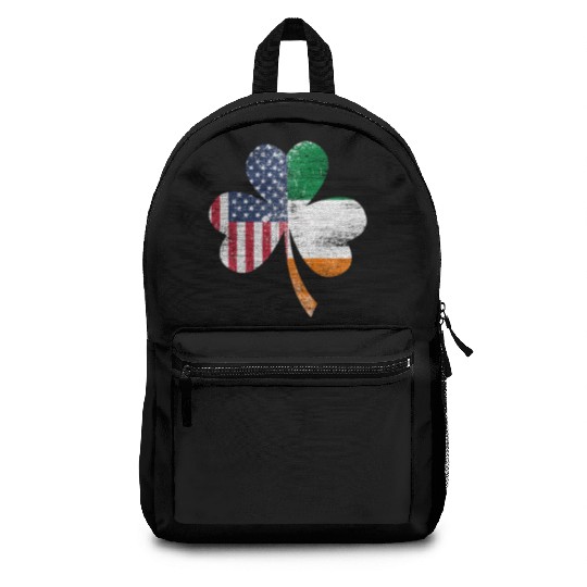 Shamrock Usa Flag Irish Ireland Backpacks
