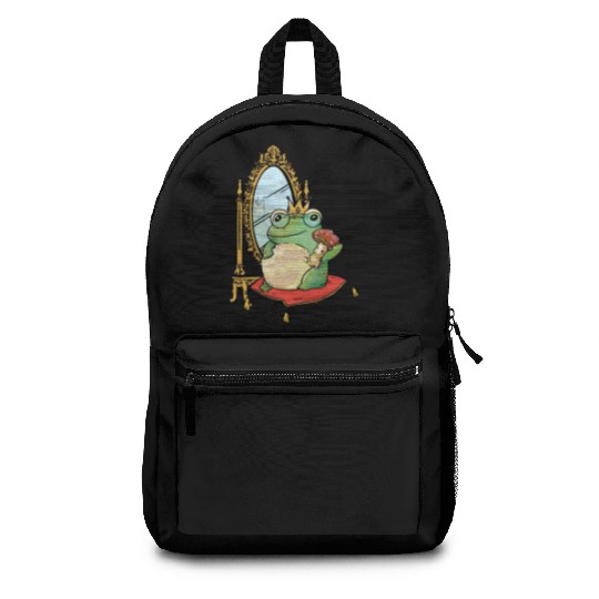 Classy Royalty Prince Toad Frog Amphibian Backpacks