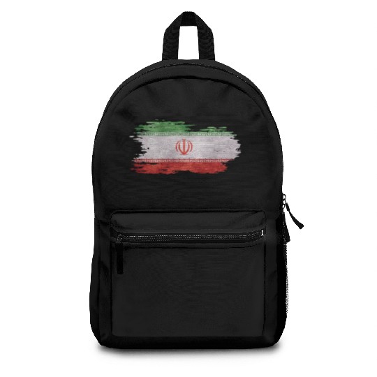 Iran - national flag, brush effect Backpacks