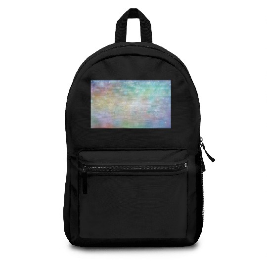 Colorful Bokeh Christmas Snowflakes Backpacks