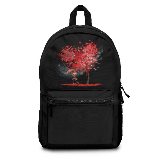 Autumn Love Girl Backpacks