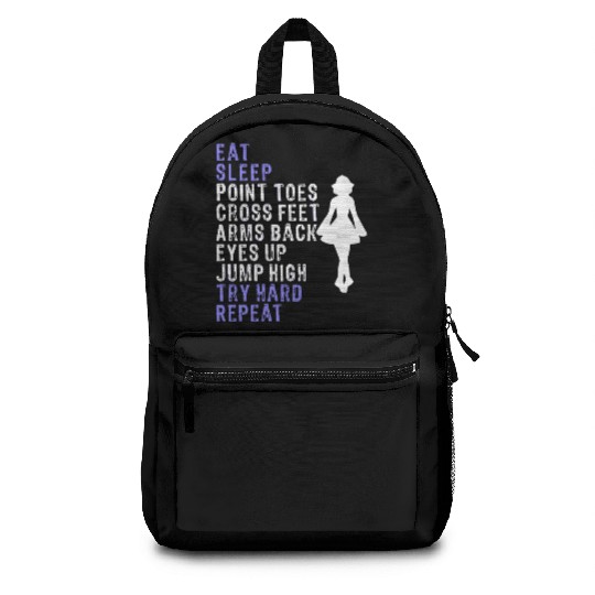 Best Funny Eat Sleep Irish Dance Girls Backpacks