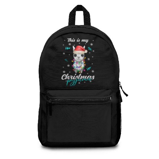 Winter Christmas Pyjama Llama Backpacks