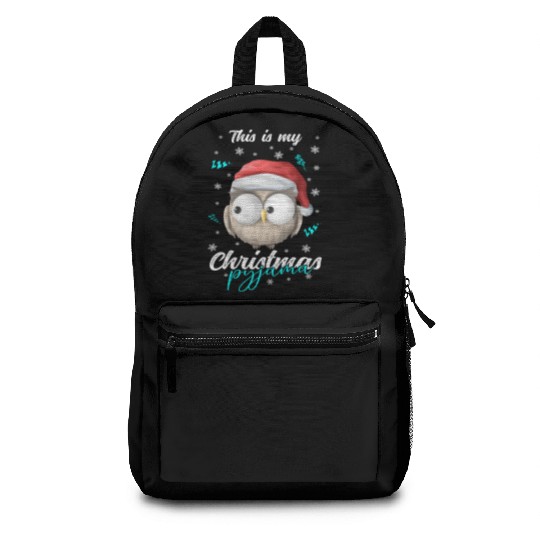 Winter Christmas Pyjama Owl Backpacks