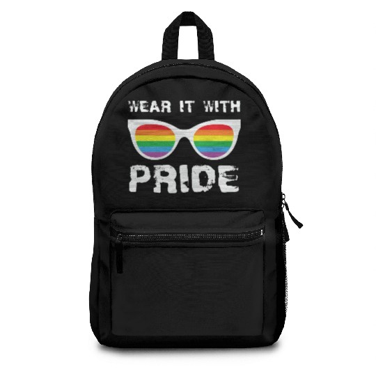 LBGT Flag Gay Pride Human Wear it with Pride Backpacks