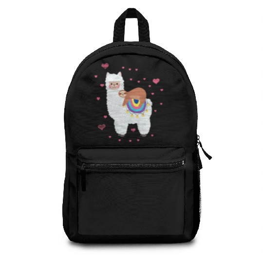 Cute Llama Sloth Best Friends Happy Backpacks