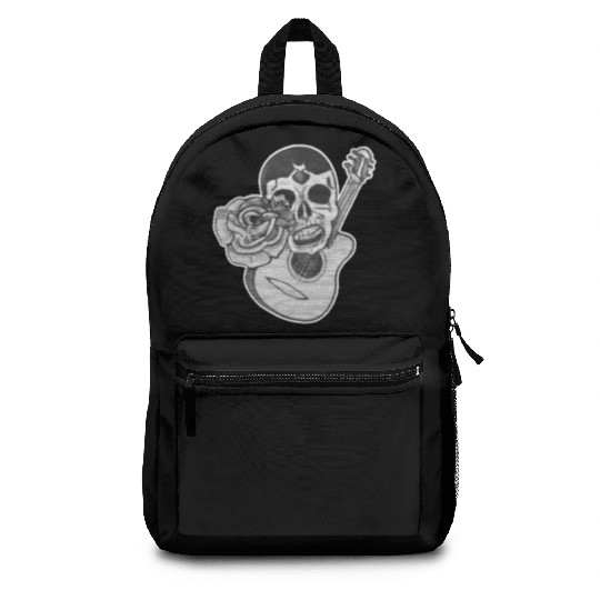 Grotesque Rock And Roll Skull & Guitar Backpacks