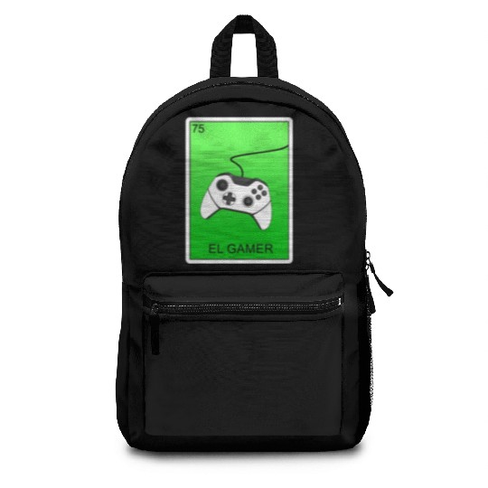 El Gamer Video Gaming Card Mexican Lottery Card Backpacks