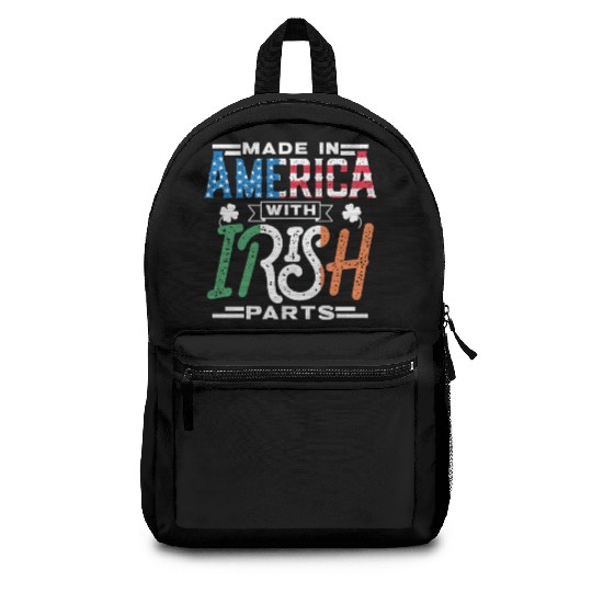 Made In America With Irish Parts Gaelic Ireland Backpacks