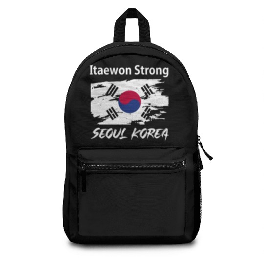 Pray For Korea Itaewon Strong Horror Halloween Backpacks