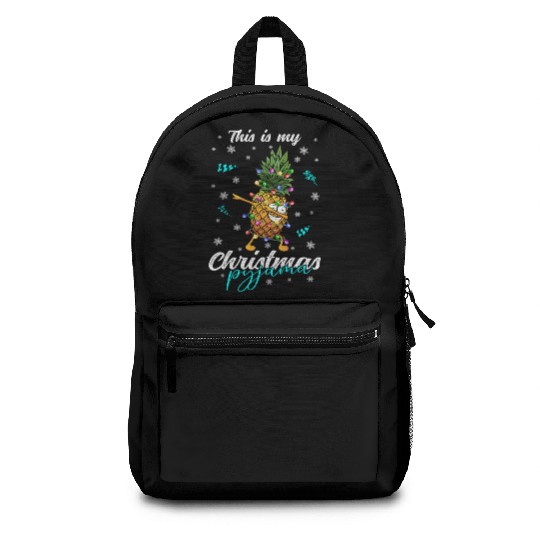 Winter Christmas Pyjama Pineapple Backpacks