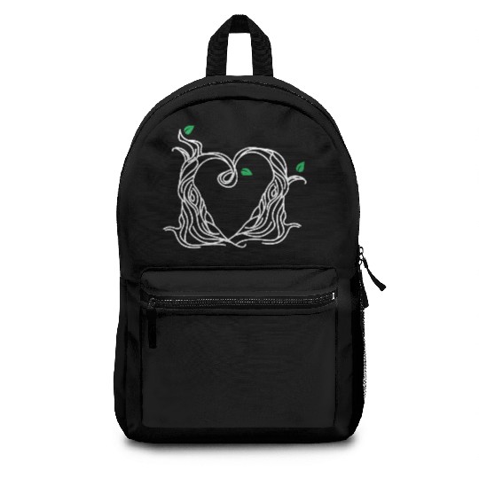 Tree Love Best Friends Heart White Backpacks