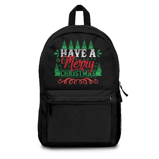 have a merry christmas Backpacks