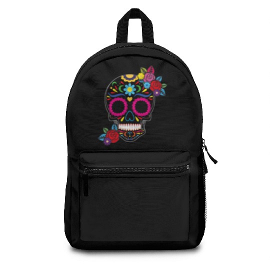 Day of The Dead Colorful Sugar Skull Backpacks