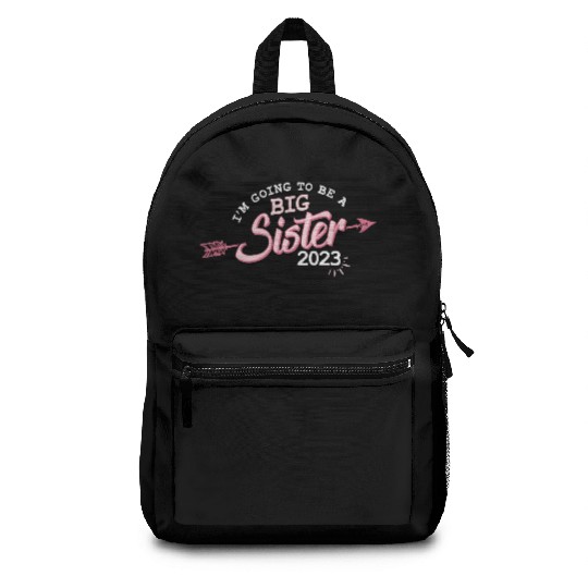 Going to be a Big sister 2023 pregnancy baby girls Backpacks