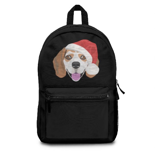 Beagle Merry Christmas Backpacks