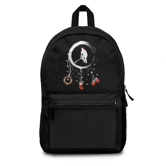 Winter dreamcatcher Christmas field hockey Backpacks