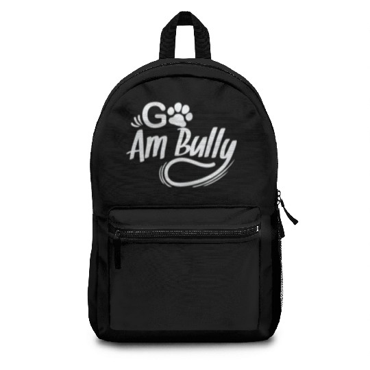 Go Am Bully Bulldog Pet Dog breed Backpacks