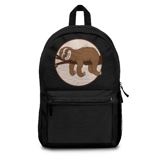 sloth relaxed on branch Backpacks
