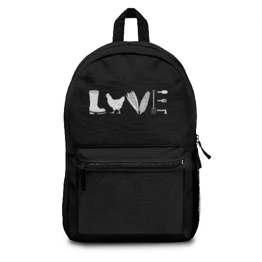 Agriculture Chicken Farming Corn Lover Backpacks