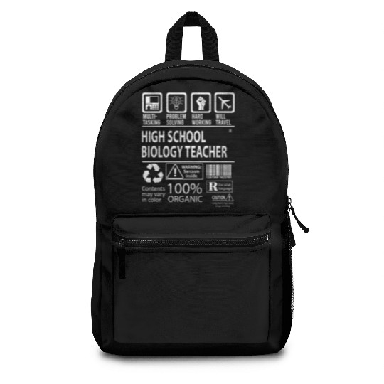 High School Biology Teacher Backpacks - Multitasking