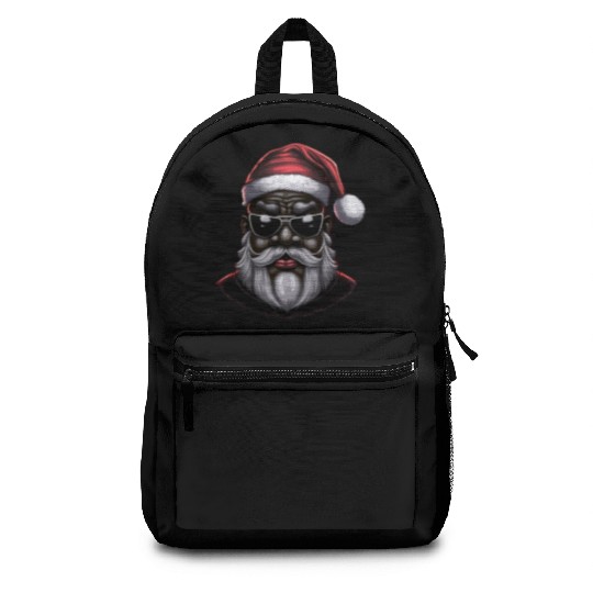 Black Santa, African American Santa Claus Backpacks