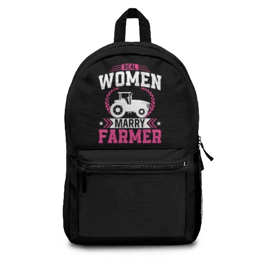 Farming Farmer Husband Wife Backpacks