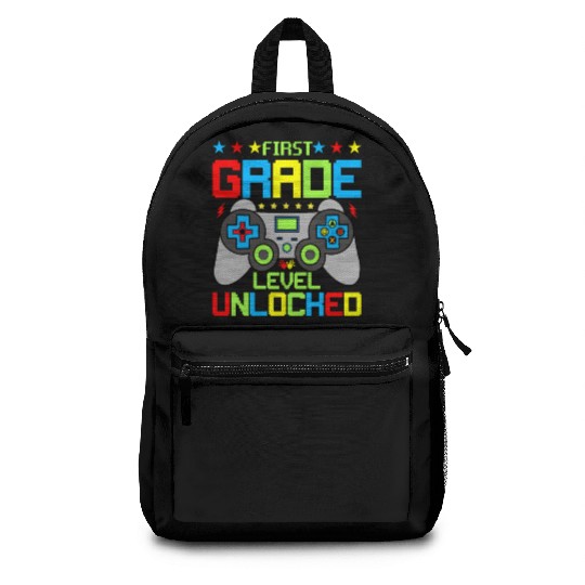 First Grade Level Unlocked Video Game Back To Scho Backpacks