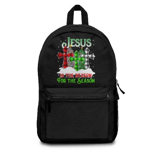 Jesus Is the Reason for the Season Holiday Christm Backpacks