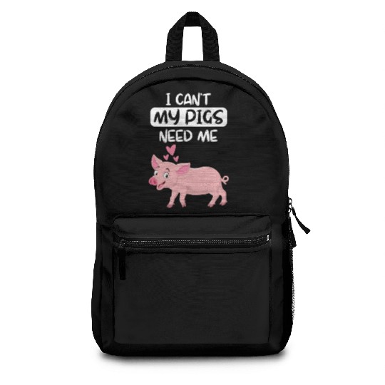Farm Animal Piglet Farmer Funny Gift Pig Backpacks