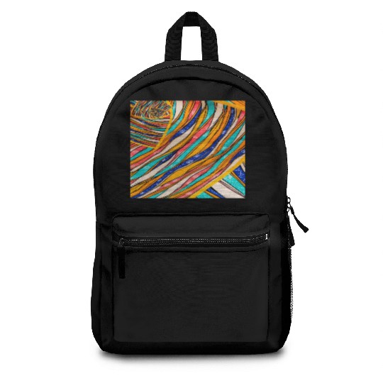 Neon Rainbow Retro 2023 NewYear Vintage Stronger Backpacks
