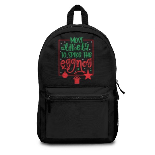 Xmas Quote, Funny Christmas Quote, Santa Claus Backpacks