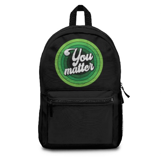 You Matter Green Mental Health Backpacks