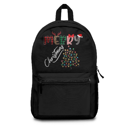 MERRY CHRISTMAS ,Christmas light Backpacks