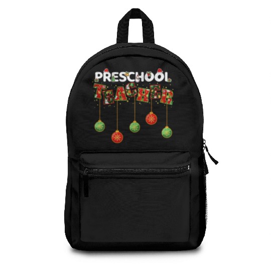 Preschool Teacher Christmas Vibes for Preschool Backpacks