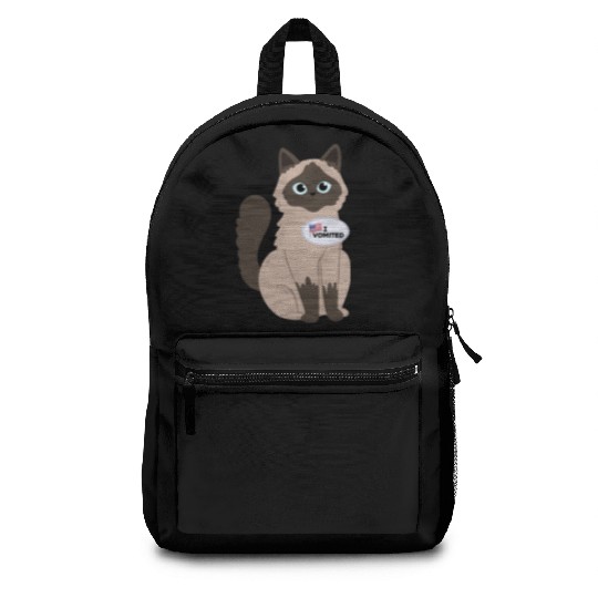 I Vomited Funny Cat American Election Voting Backpacks