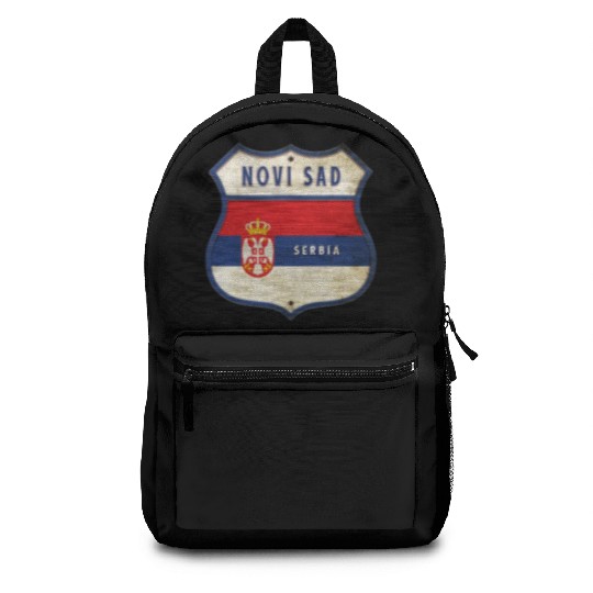 Novi Sad Serbia coat of arms flag design Backpacks