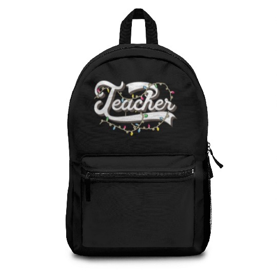 Christmas Teacher Outfit School Backpacks