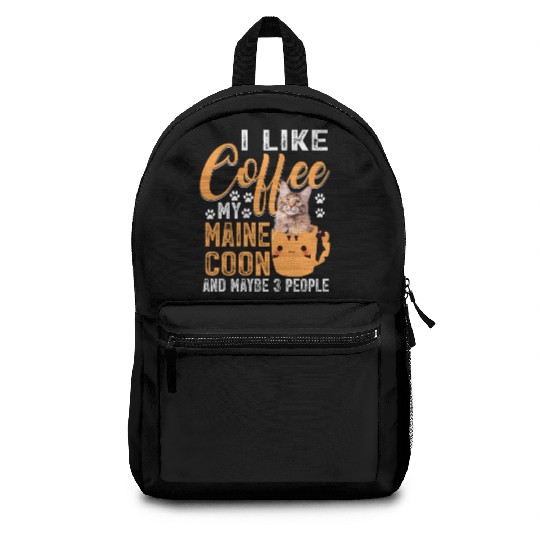 Like Coffee My Maine And Maybe 3 People Backpacks