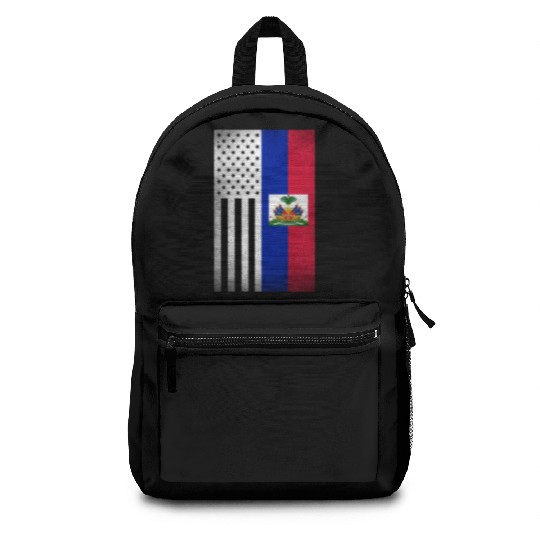 Haiti Design for proud Haitian Americans Backpacks