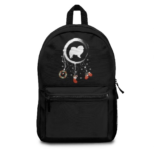 dog dreamcatcher Christmas Chow Chow Backpacks