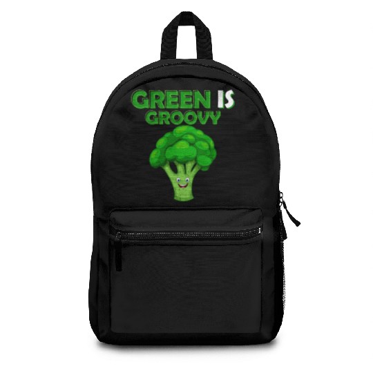 Green Is Groovy Vegetable Broccoli Backpacks