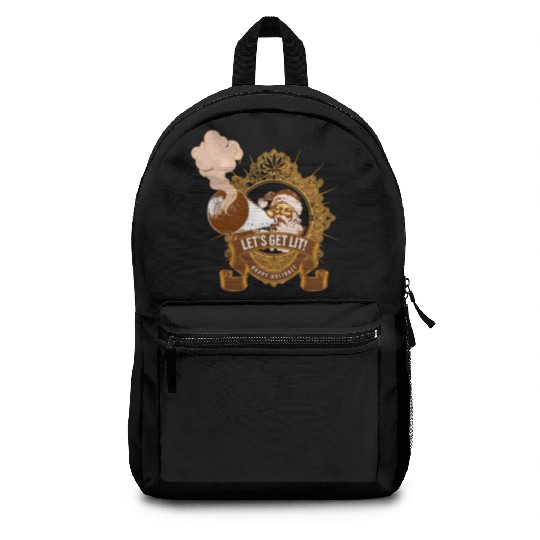 Lets get lit christmas Backpacks