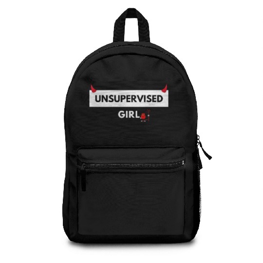 UNSUPERVISED GIRL FUNNY CUTE DESIGN Backpacks