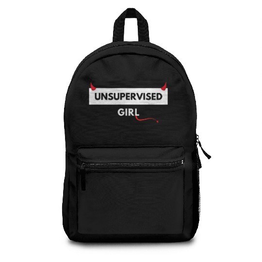 UNSUPERVISED GIRL FUNNY CUTE DESIGN Backpacks