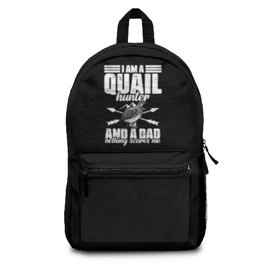 Funny Quail Hunting Hobby Northern Bobwhite Quail Backpacks