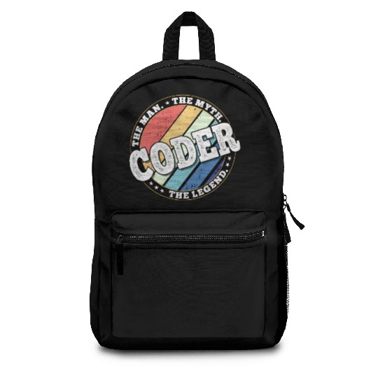 Coder. The man. The myth. The legend. Backpacks