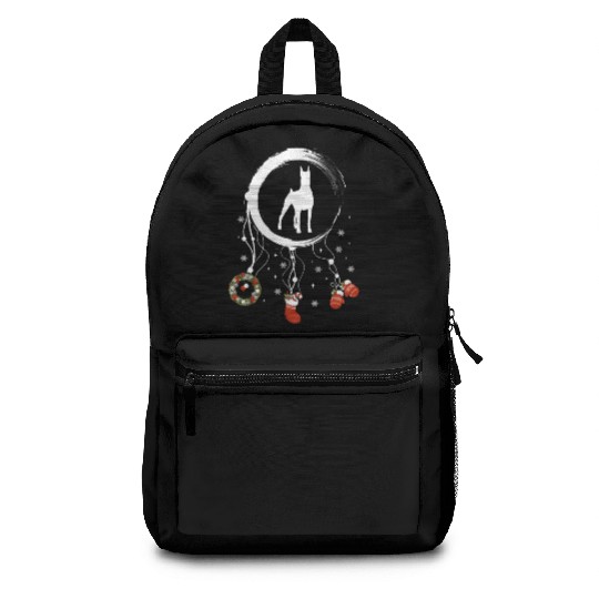 dog dreamcatcher Christmas Doberman Backpacks