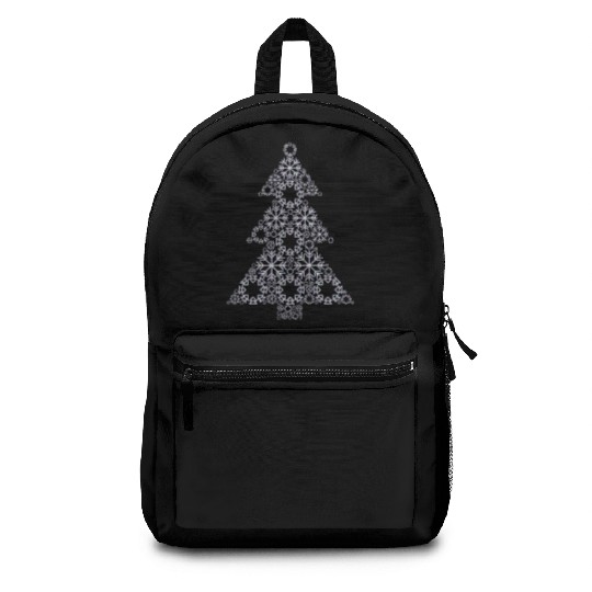 Christmas tree from snowflakes gift idea Backpacks